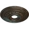 Ekena Millwork Orleans Medallion (Canopies up to 4 5/8"), 17 5/8"OD X 3 5/8"ID X 1 7/8"P, Bronze Blue Patina CM17OLBBS - alternate 3